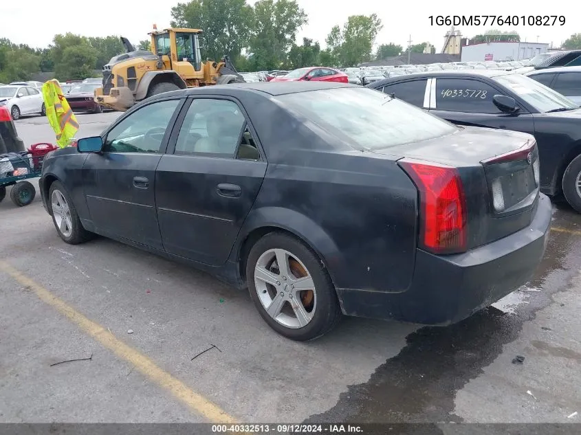 2004 Cadillac Cts Standard VIN: 1G6DM577640108279 Lot: 40332513