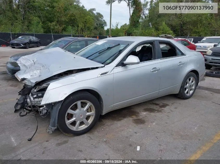 2009 Cadillac Cts VIN: 1G6DF577090137990 Lot: 40360386