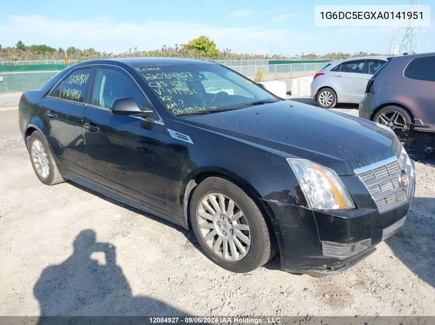 1G6DC5EGXA0141951 2010 Cadillac Cts Sedan