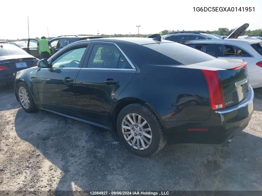 2010 Cadillac Cts Sedan VIN: 1G6DC5EGXA0141951 Lot: 12084927