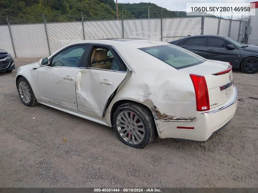 2011 Cadillac Cts Performance Collection VIN: 1G6DL5EY2B0146958 Lot: 40351444