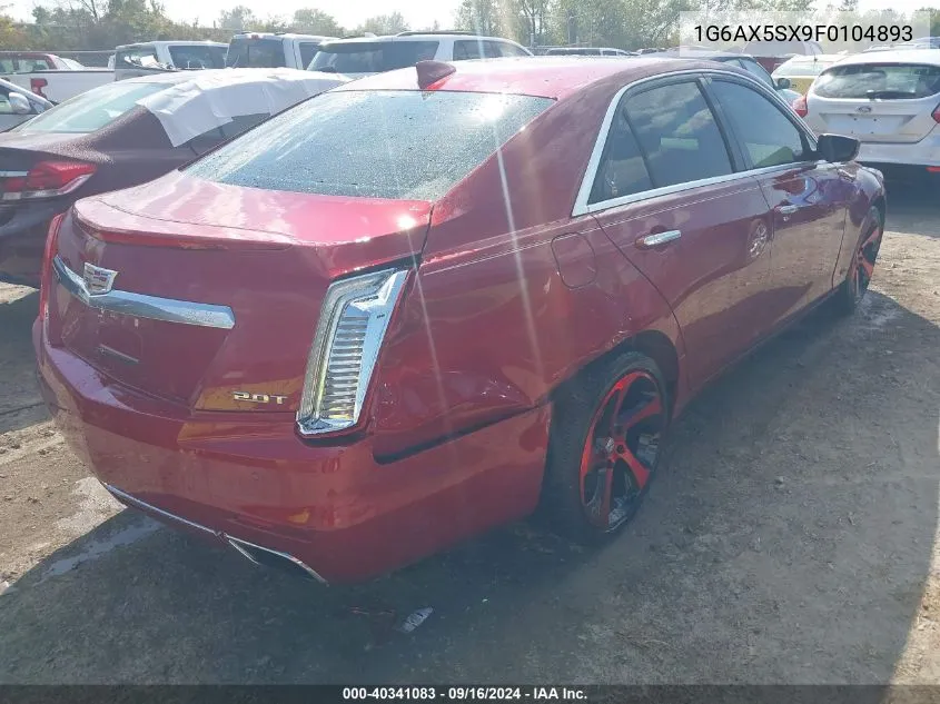 1G6AX5SX9F0104893 2015 Cadillac Cts Luxury