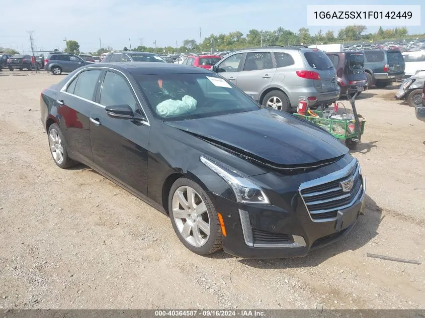 1G6AZ5SX1F0142449 2015 Cadillac Cts Premium