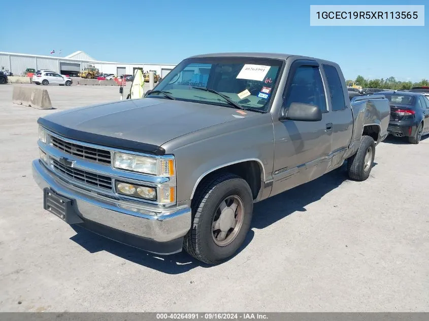 1999 Chevrolet C1500 Ls VIN: 1GCEC19R5XR113565 Lot: 40264991