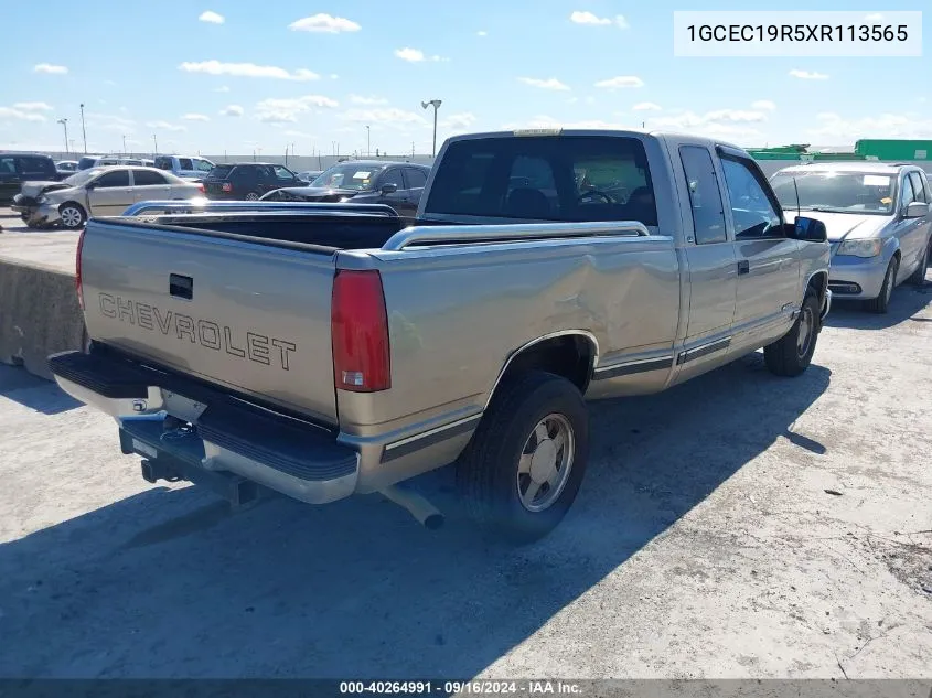 1999 Chevrolet C1500 Ls VIN: 1GCEC19R5XR113565 Lot: 40264991