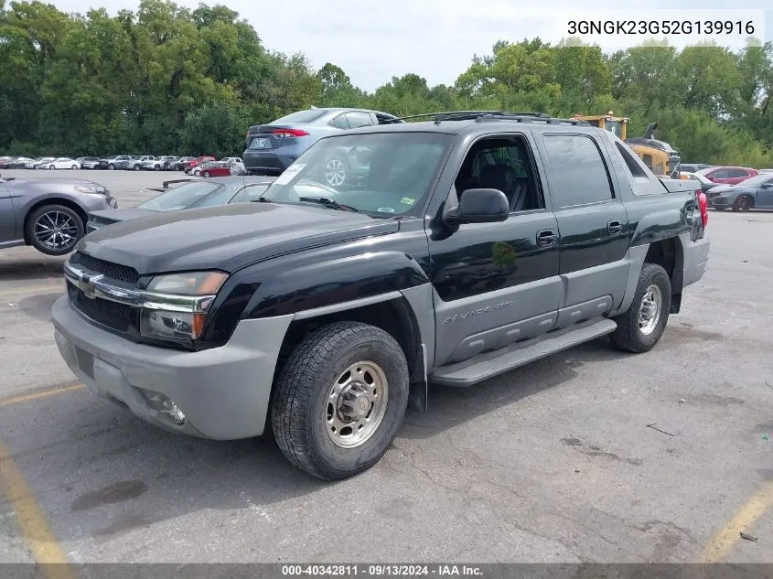 3GNGK23G52G139916 2002 Chevrolet Avalanche 2500