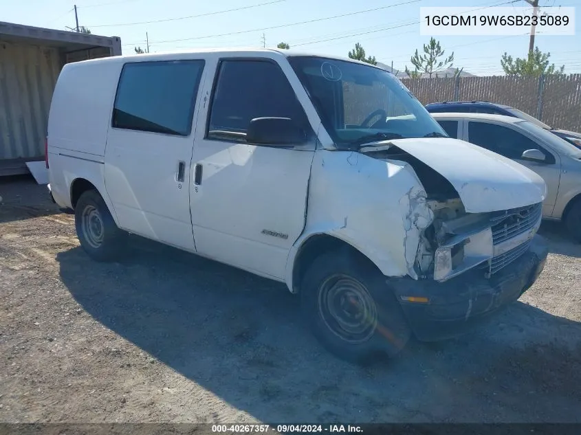 1995 Chevrolet Astro VIN: 1GCDM19W6SB235089 Lot: 40267357