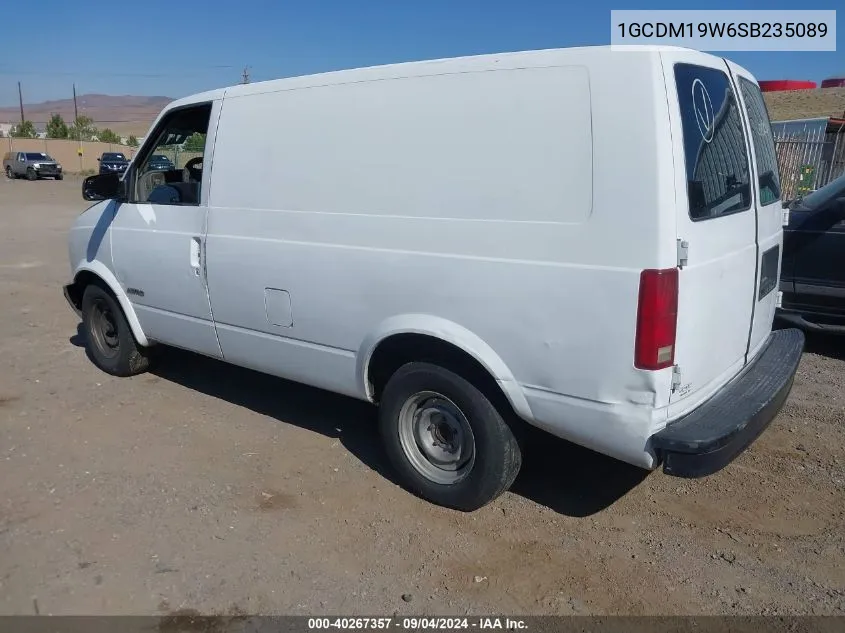 1GCDM19W6SB235089 1995 Chevrolet Astro