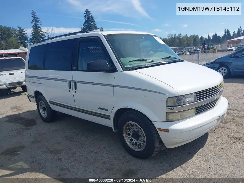 1996 Chevrolet Astro VIN: 1GNDM19W7TB143112 Lot: 40339220