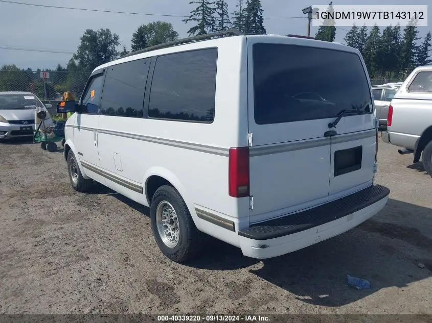 1996 Chevrolet Astro VIN: 1GNDM19W7TB143112 Lot: 40339220