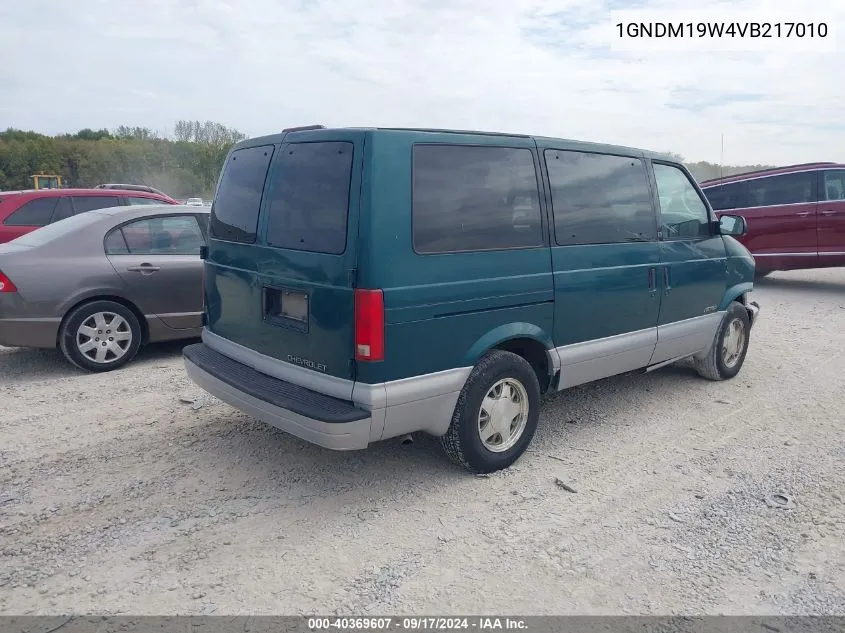 1997 Chevrolet Astro Ls Cmi VIN: 1GNDM19W4VB217010 Lot: 40369607