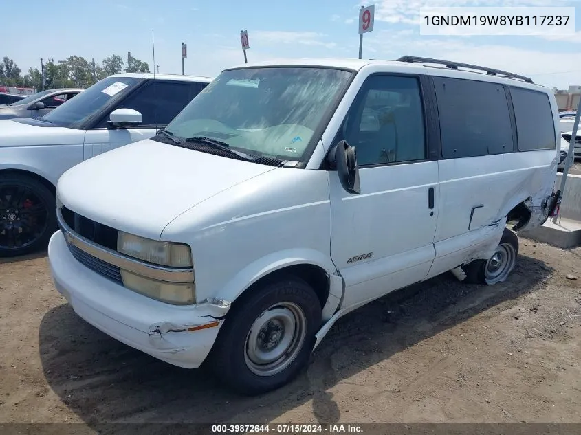 1GNDM19W8YB117237 2000 Chevrolet Astro