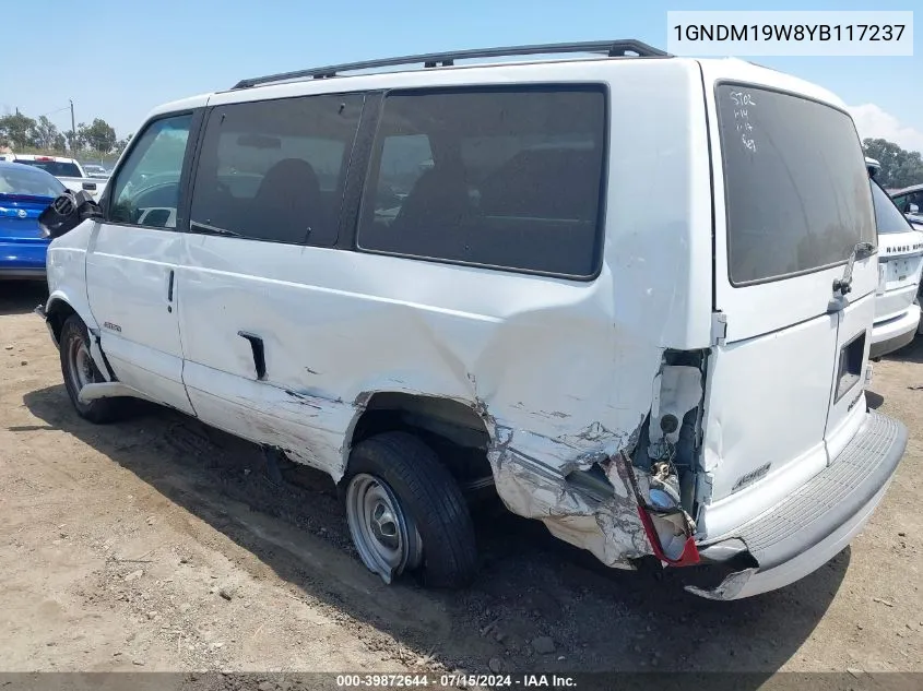 1GNDM19W8YB117237 2000 Chevrolet Astro