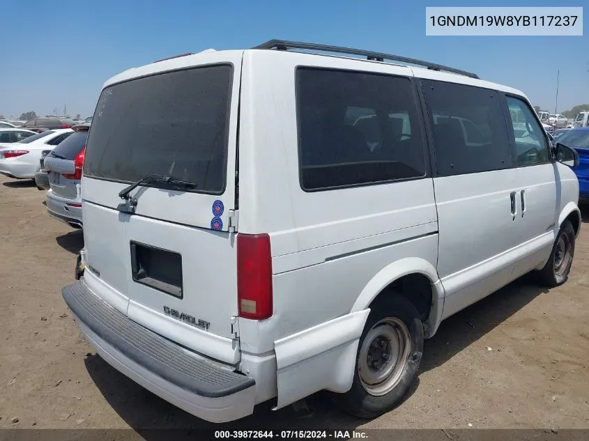 1GNDM19W8YB117237 2000 Chevrolet Astro