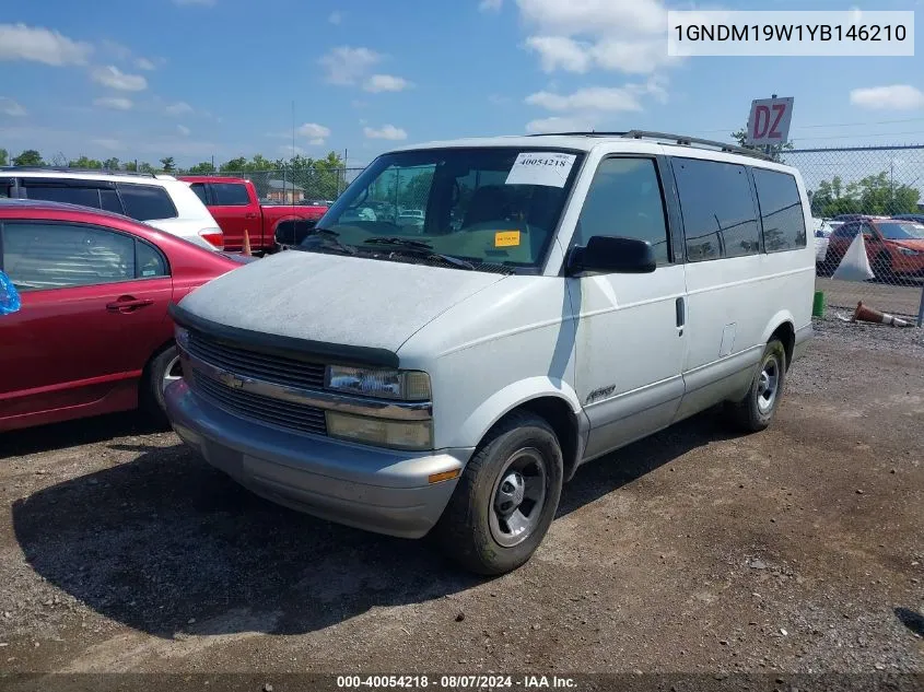 2000 Chevrolet Astro VIN: 1GNDM19W1YB146210 Lot: 40054218