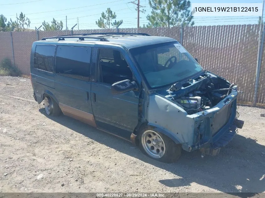 2001 Chevrolet Astro Ls VIN: 1GNEL19W21B122415 Lot: 40228827