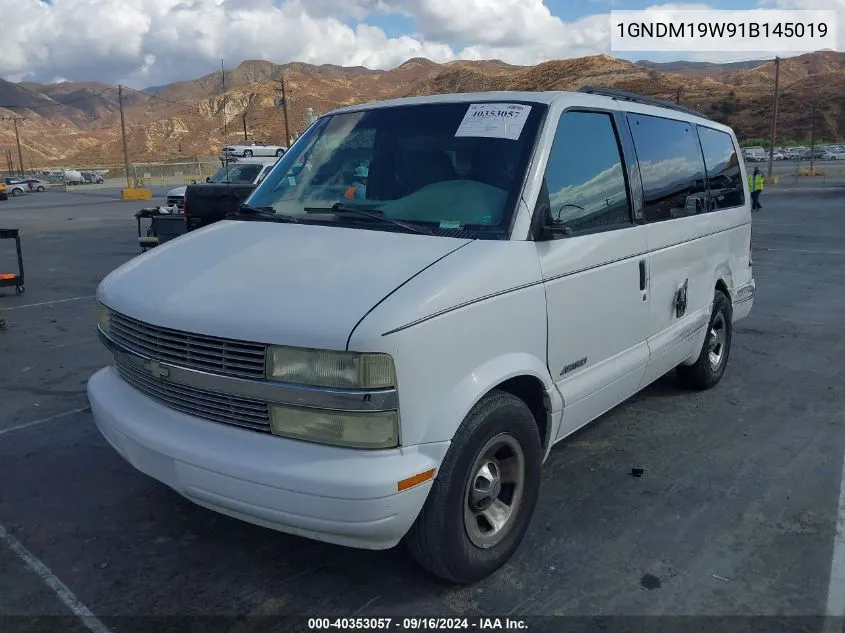 1GNDM19W91B145019 2001 Chevrolet Astro Ls