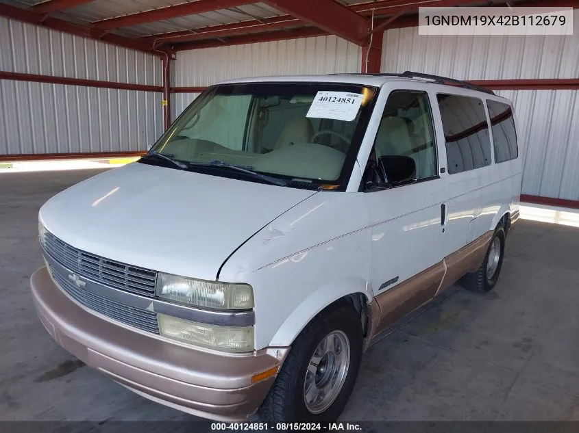 2002 Chevrolet Astro Ls VIN: 1GNDM19X42B112679 Lot: 40124851