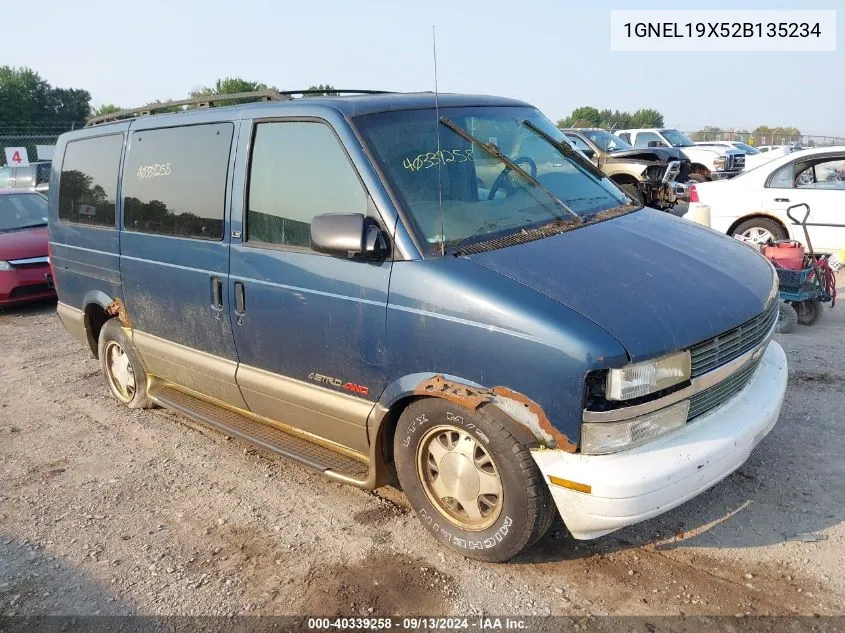 2002 Chevrolet Astro VIN: 1GNEL19X52B135234 Lot: 40339258