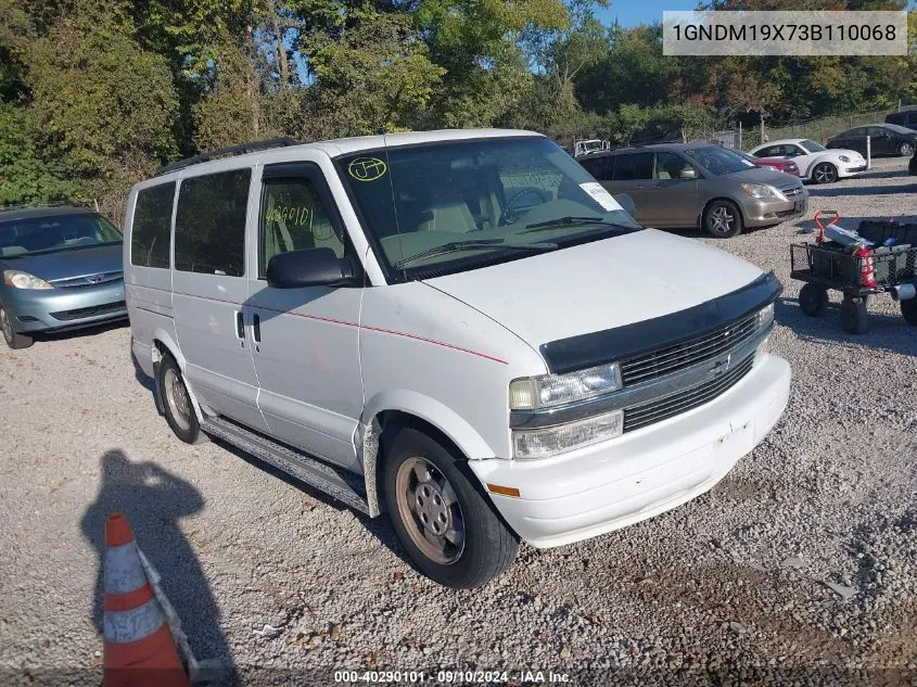 2003 Chevrolet Astro VIN: 1GNDM19X73B110068 Lot: 40290101