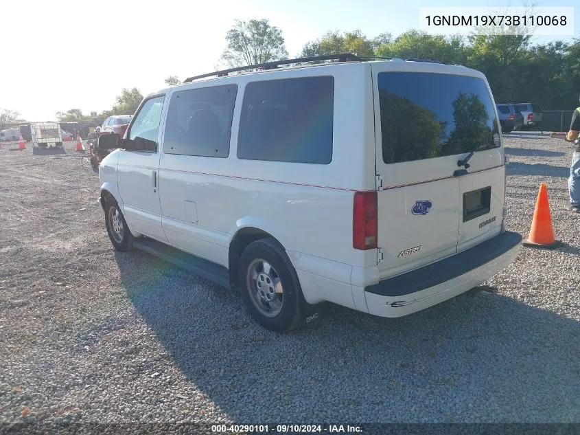 2003 Chevrolet Astro VIN: 1GNDM19X73B110068 Lot: 40290101