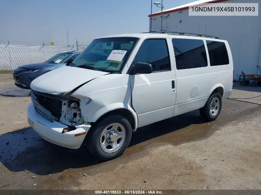 2005 Chevrolet Astro VIN: 1GNDM19X45B101993 Lot: 40119533