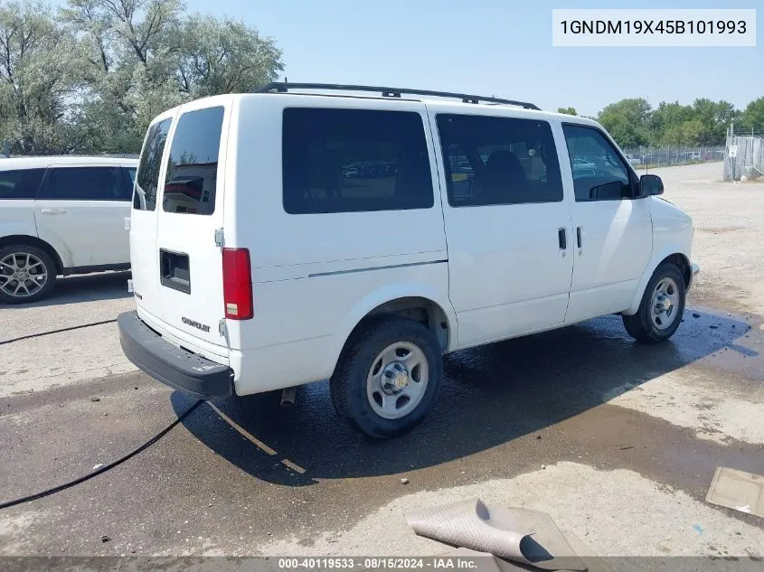 2005 Chevrolet Astro VIN: 1GNDM19X45B101993 Lot: 40119533