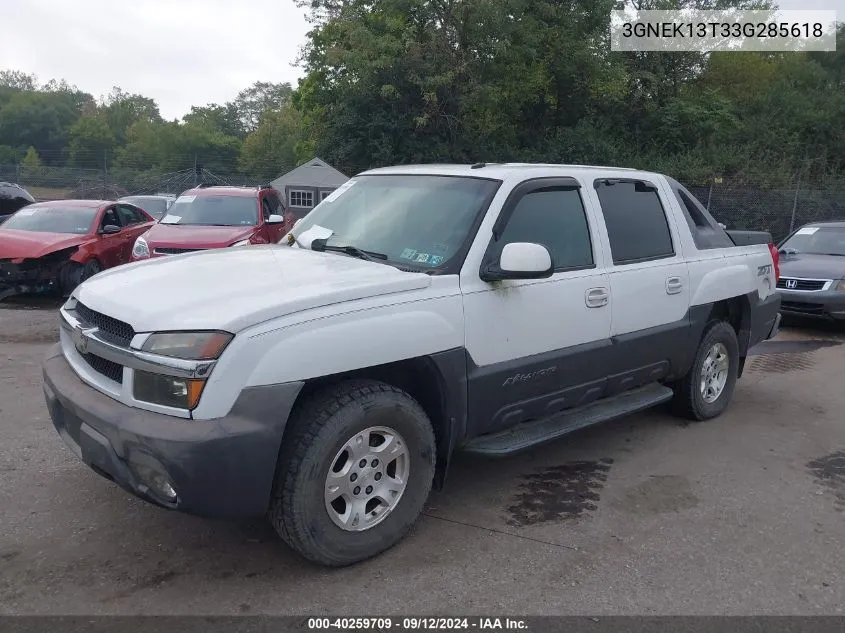 3GNEK13T33G285618 2003 Chevrolet Avalanche 1500