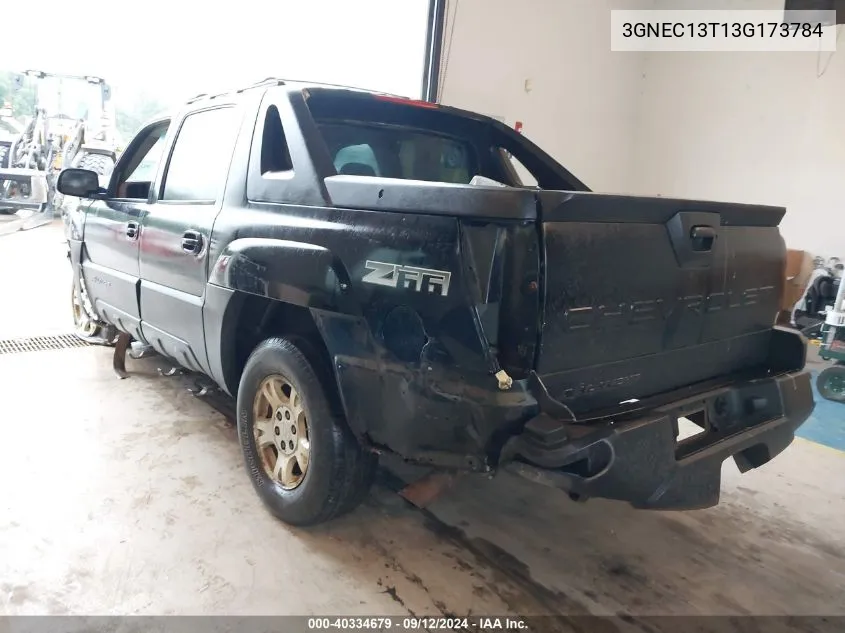 3GNEC13T13G173784 2003 Chevrolet Avalanche 1500