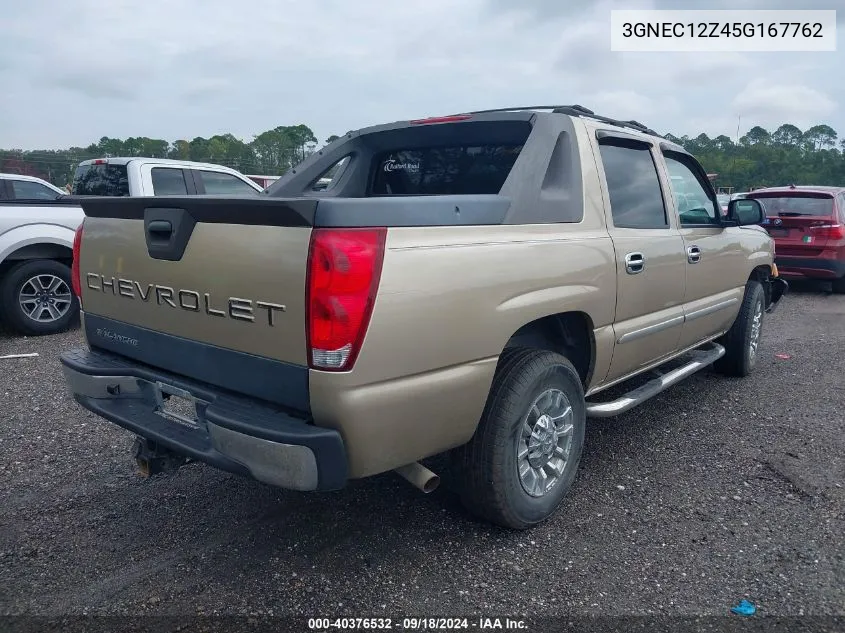 2005 Chevrolet Avalanche C1500 VIN: 3GNEC12Z45G167762 Lot: 40376532