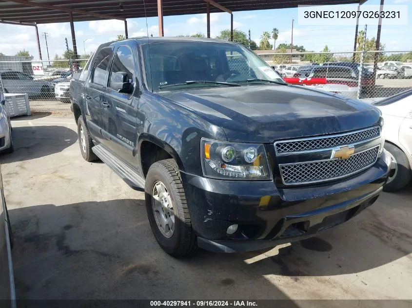 2007 Chevrolet Avalanche C1500 VIN: 3GNEC12097G263231 Lot: 40297941