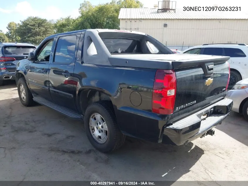 3GNEC12097G263231 2007 Chevrolet Avalanche C1500