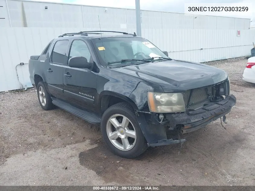 3GNEC12027G303259 2007 Chevrolet Avalanche 1500 Lt