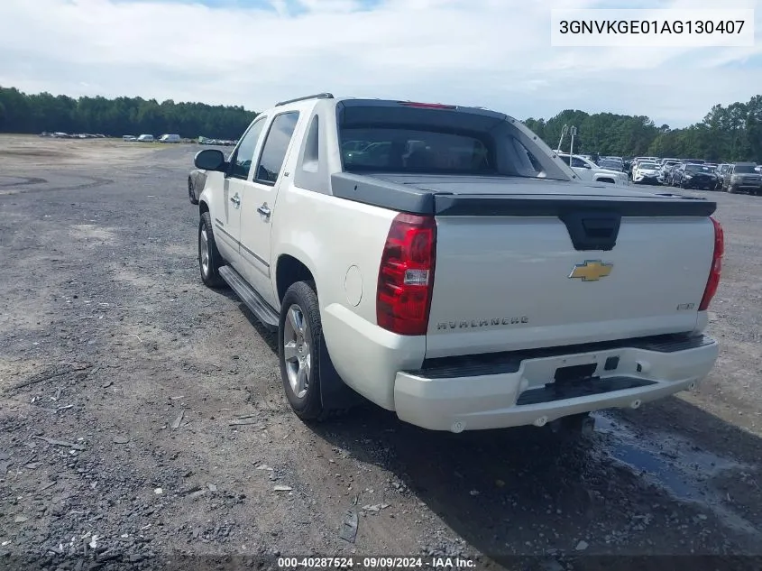 2010 Chevrolet Avalanche 1500 Ltz VIN: 3GNVKGE01AG130407 Lot: 40287524