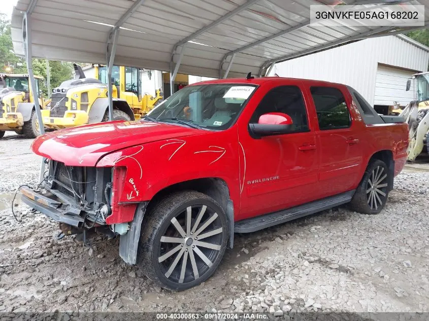 3GNVKFE05AG168202 2010 Chevrolet Avalanche 1500 Lt1