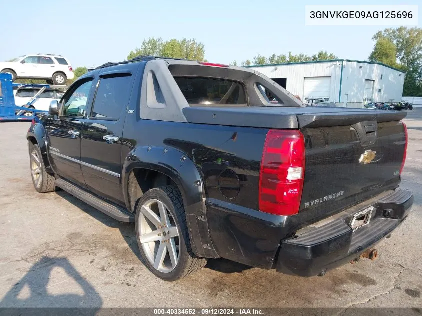 2010 Chevrolet Avalanche 1500 Ltz VIN: 3GNVKGE09AG125696 Lot: 40334552