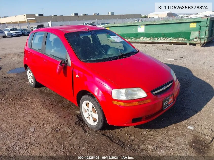 2005 Chevrolet Aveo Special Value VIN: KL1TD62635B378824 Lot: 40325405