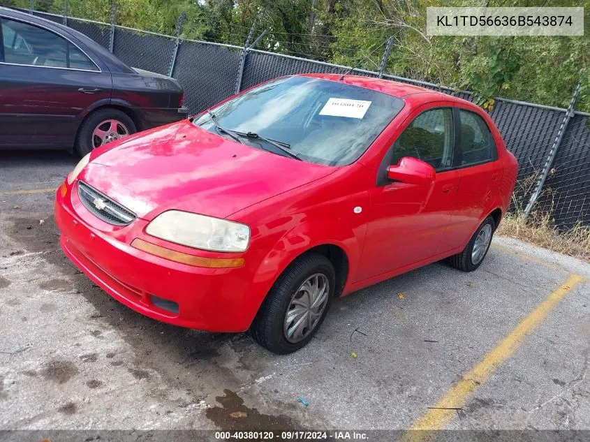 KL1TD56636B543874 2006 Chevrolet Aveo Ls