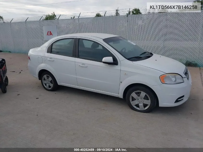 KL1TD566X7B146258 2007 Chevrolet Aveo Ls