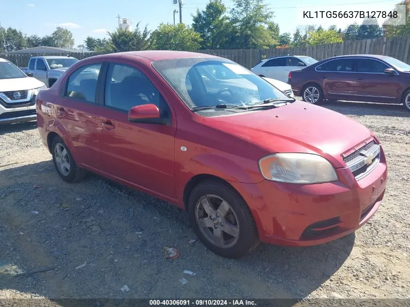 2007 Chevrolet Aveo Lt VIN: KL1TG56637B127848 Lot: 40306091