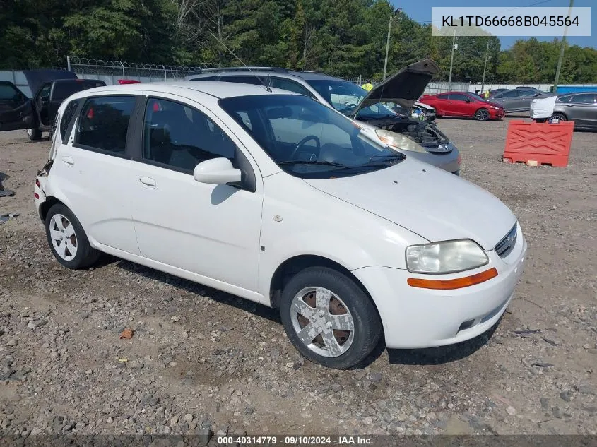 2008 Chevrolet Aveo 5 Special Value VIN: KL1TD66668B045564 Lot: 40314779