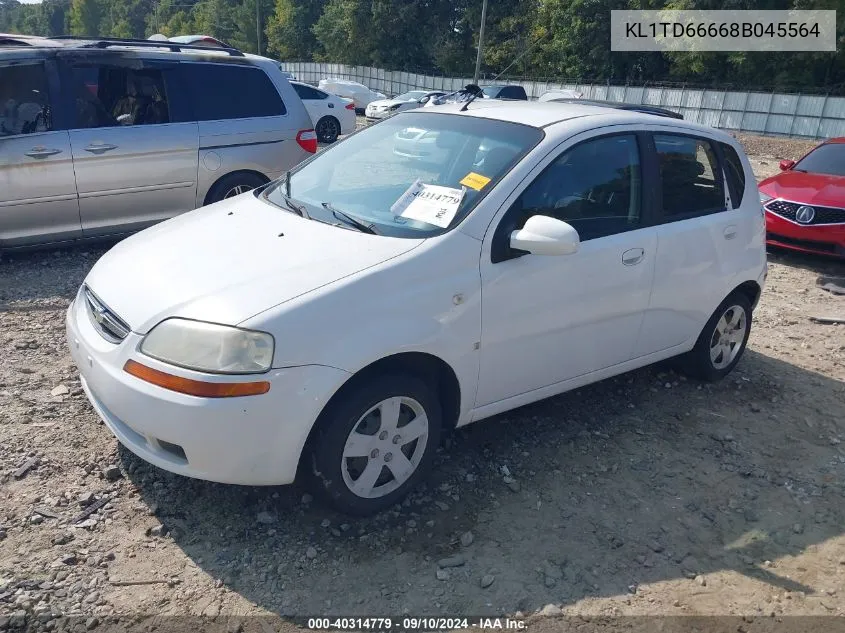 2008 Chevrolet Aveo 5 Special Value VIN: KL1TD66668B045564 Lot: 40314779