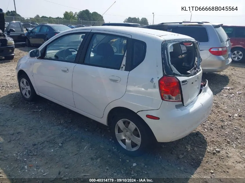 2008 Chevrolet Aveo 5 Special Value VIN: KL1TD66668B045564 Lot: 40314779