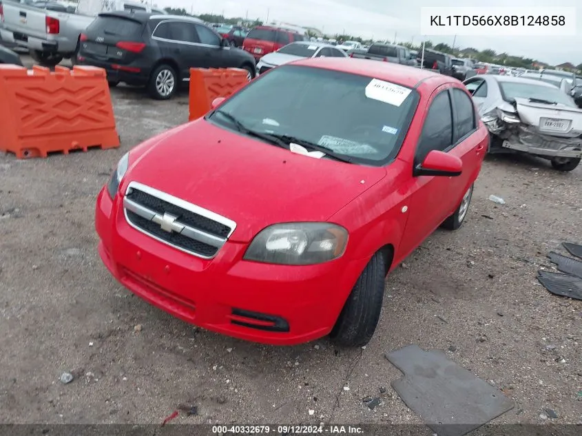 KL1TD566X8B124858 2008 Chevrolet Aveo Ls