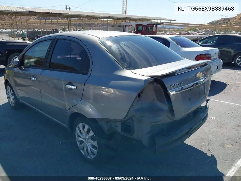 2009 Chevrolet Aveo Lt VIN: KL1TG56EX9B339463 Lot: 40296687