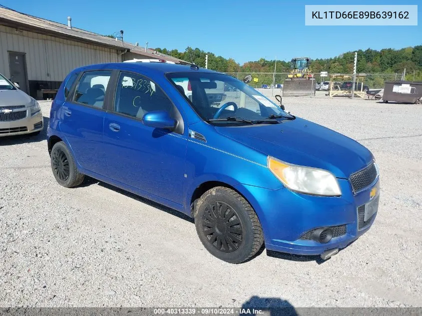 2009 Chevrolet Aveo Lt VIN: KL1TD66E89B639162 Lot: 40313339