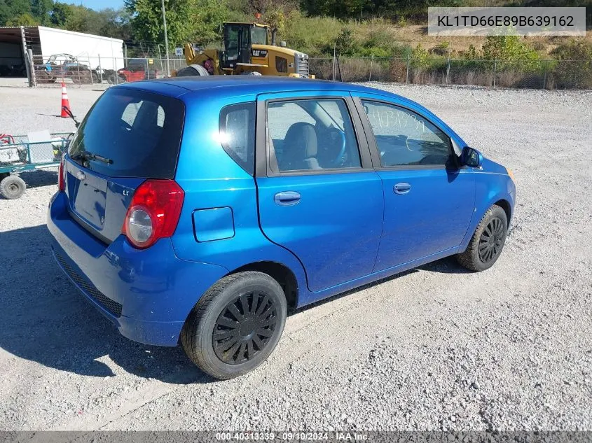 2009 Chevrolet Aveo Lt VIN: KL1TD66E89B639162 Lot: 40313339