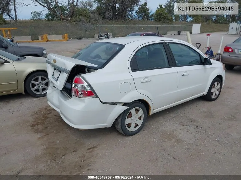 2009 Chevrolet Aveo Lt VIN: KL1TD56E29B394045 Lot: 40349757