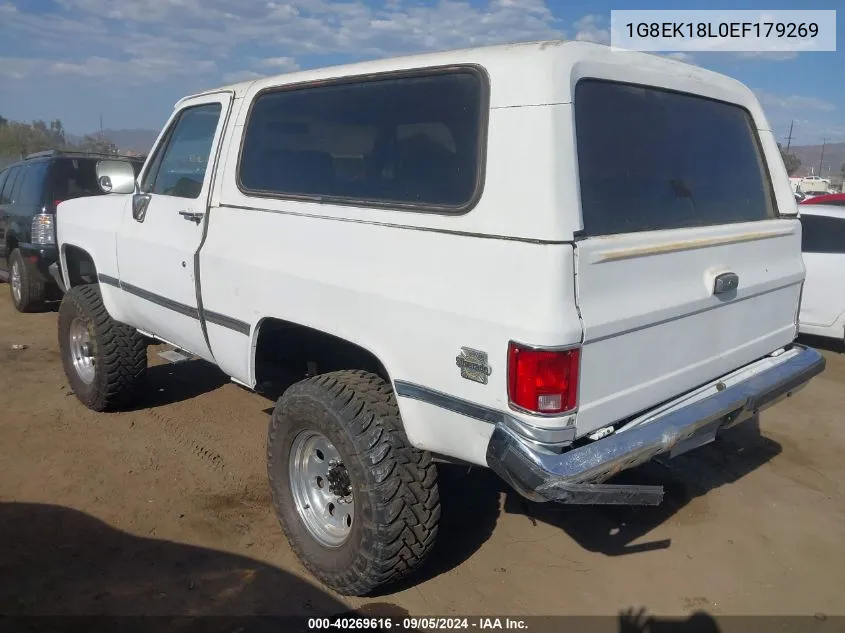 1984 Chevrolet Blazer K10 VIN: 1G8EK18L0EF179269 Lot: 40269616