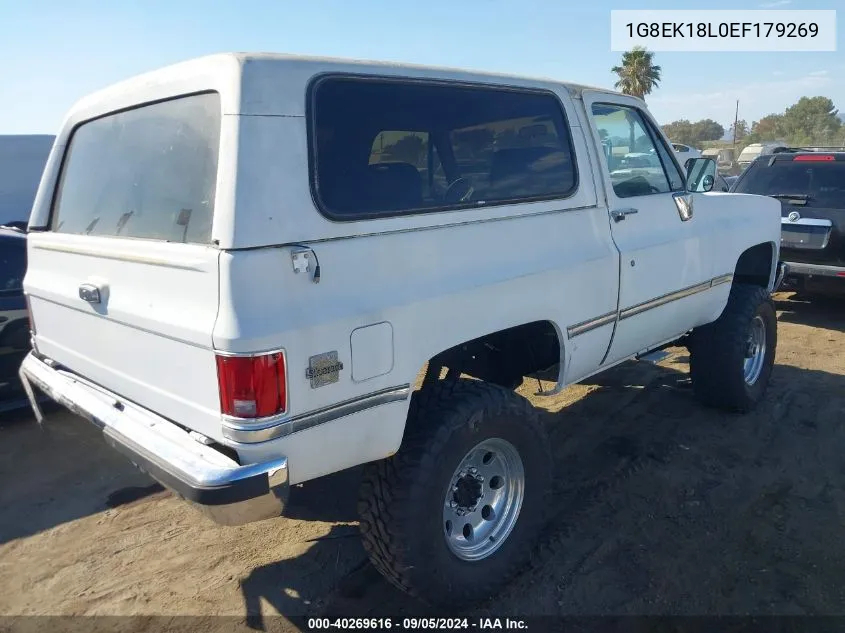 1984 Chevrolet Blazer K10 VIN: 1G8EK18L0EF179269 Lot: 40269616